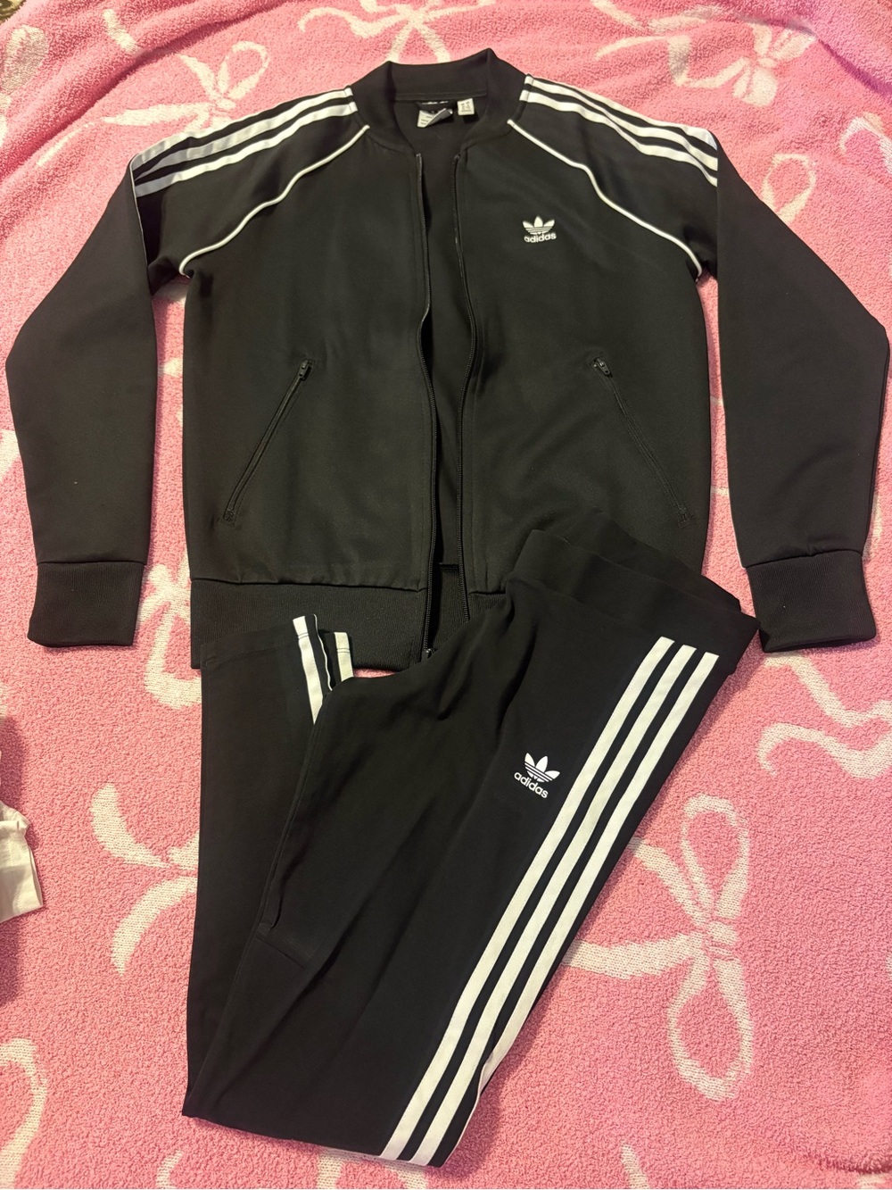 Women’s Adidas jacket and leggings